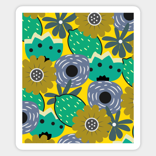 Fresh lemons and flowers Sticker by cocodes